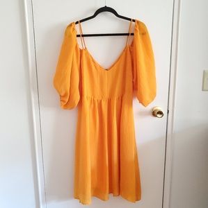 Anthropologie Moulinette Soeur Yellow Dress L